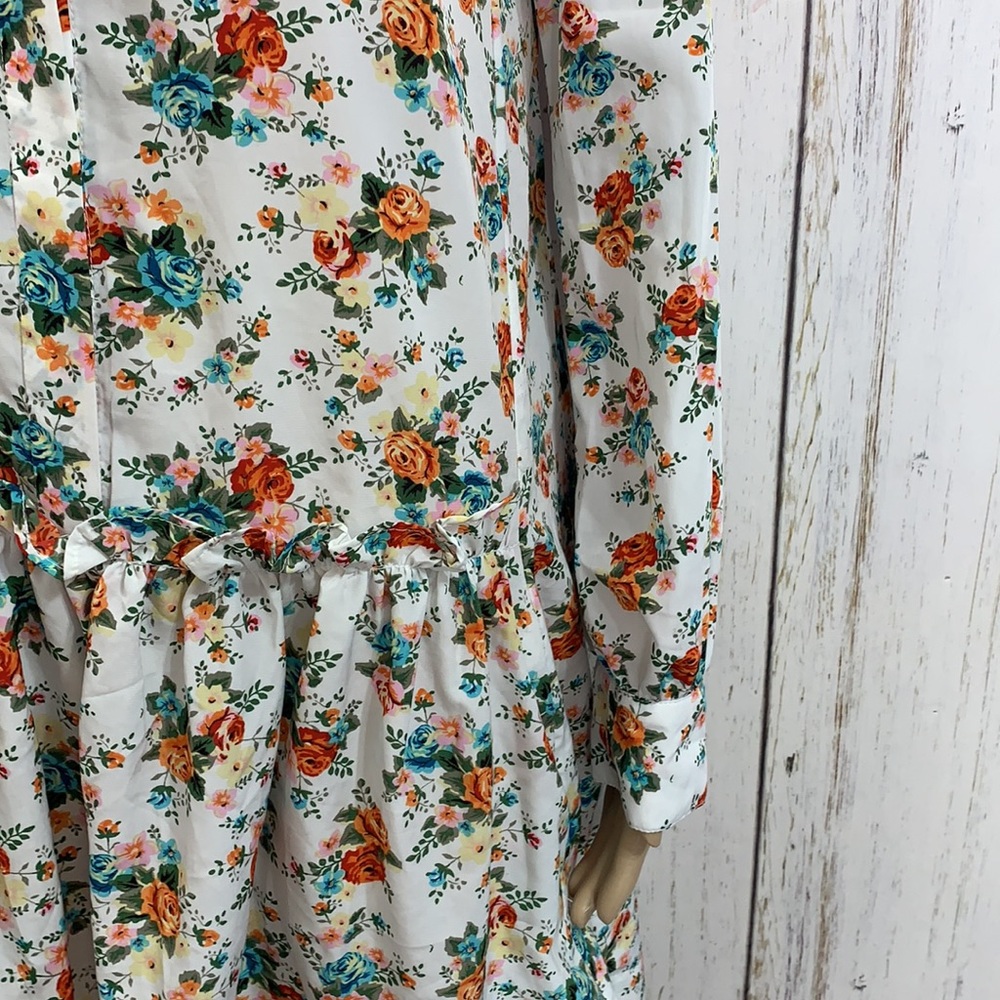 Philosophy Ruffled Button Down Dress - image 4